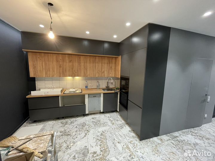 Сборка кухонной мебели и подключение техники