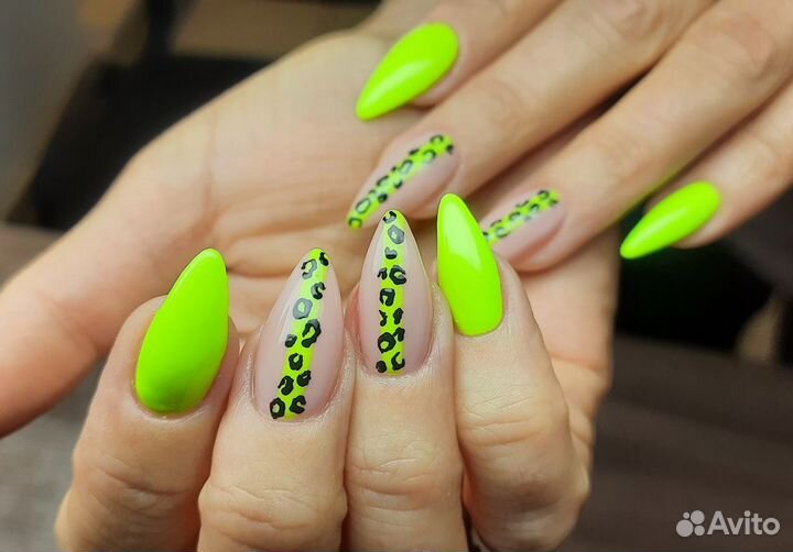 Наращивание ногтей, гель-лак, дизайн, маникюр, пед