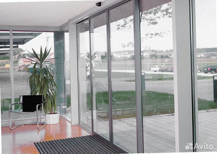 Автоматические раздвижные двери Дорхан