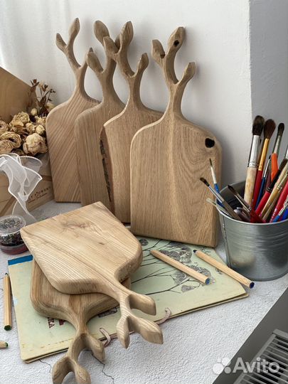 Доски деревянные для творчества росписи выжигания