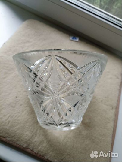 Хрустальная ваза салатница конфетница времён СССР