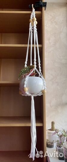 Кашпо подвесное макраме