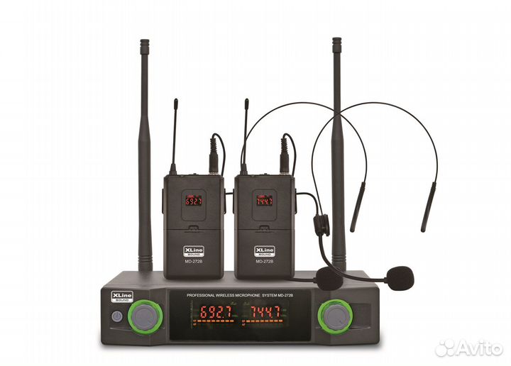 Радиосистема двухканальная XLine MD-272B