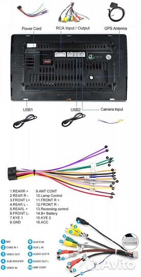 Новая андроид магнитола для Лада гранта FL + Рамка