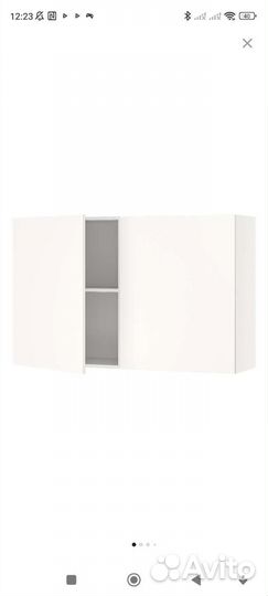 Шкаф навесной кухонный кноксхульт 120х75 белый