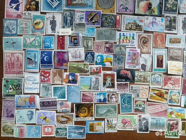 Набор N 25 почтовых марок мира 300 штук объявление продам