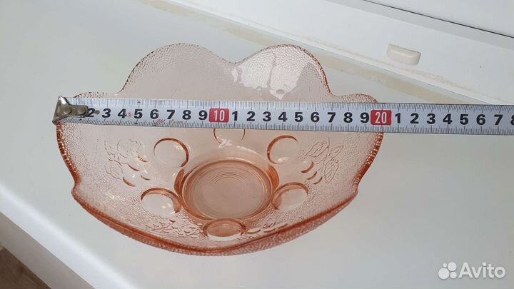 Ваза салатник (цветное стекло)