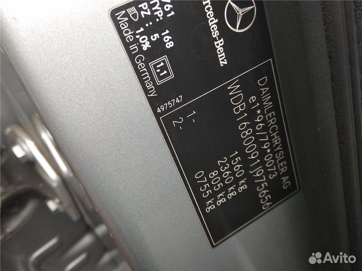 Разбор на запчасти Mercedes A W168