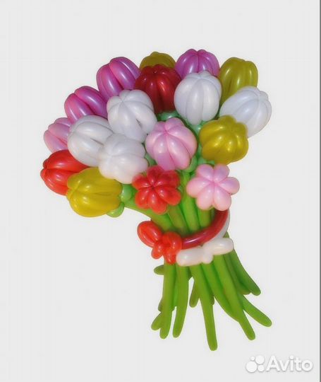 Цветы из воздушных шариков