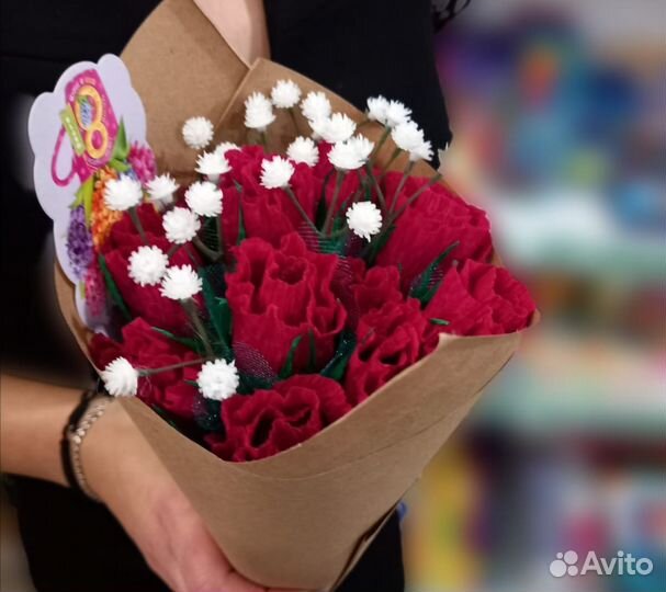 Цветы из чупиков