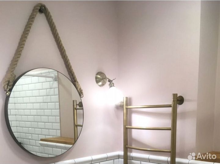 Зеркало на канате в стиле лофт