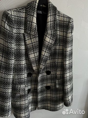 Твидовый пиджак zara s объявление продам