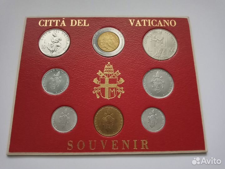 Ватикан набор монет 1977 г