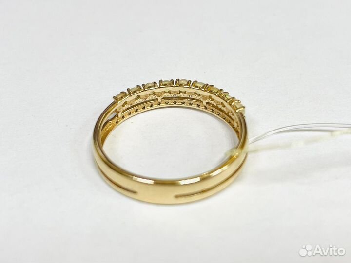 Кольцо золотое с бриллиантом 585* 17,5 р-р (юш21)