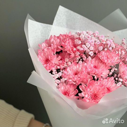 Букет из хризантемы 