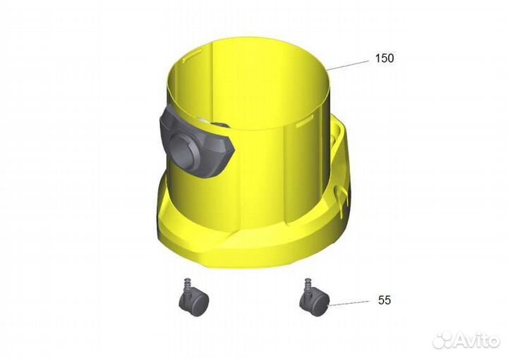 Запчасть karcher WD 3 Battery (1.629-910.0)