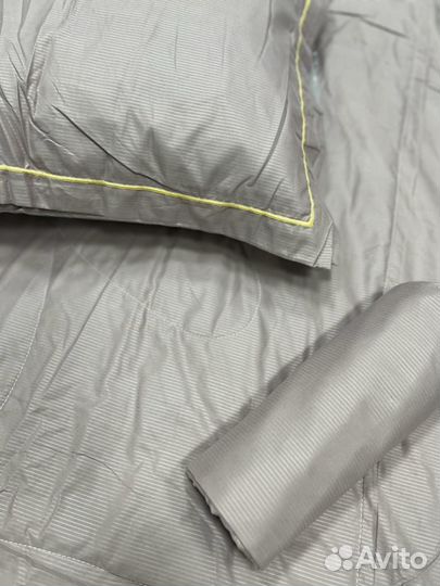 Постельное белье сатин евро с одеялом