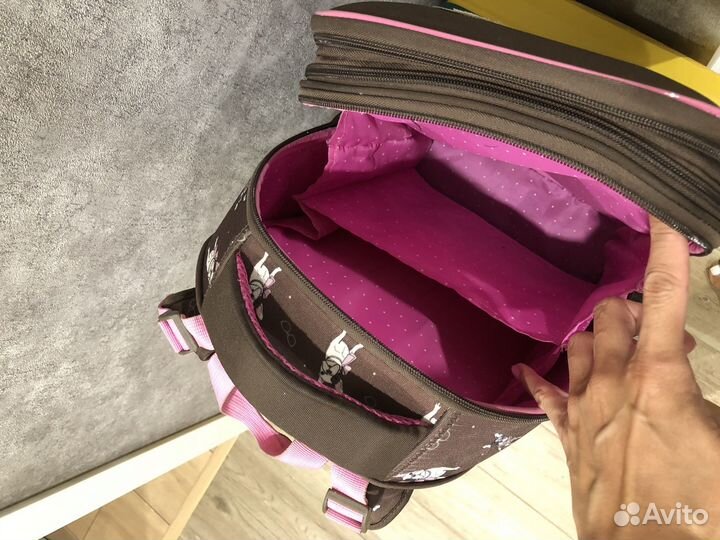 Портфель рюкзак школьный для девочки