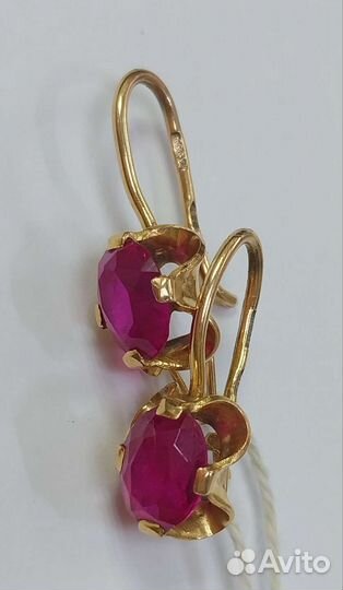 Золотые серьги проба 583 Арт.003583240122