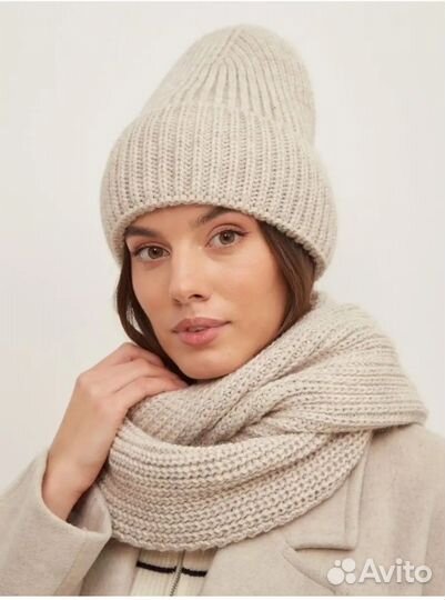 Зимняя шапка+снуд