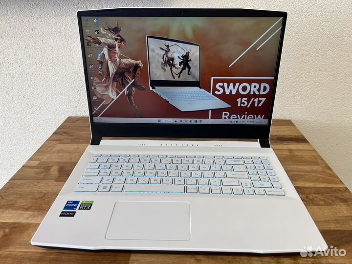 Новый MSI Sword 16 ядер i5-12500H RTX 3060 IPS 144