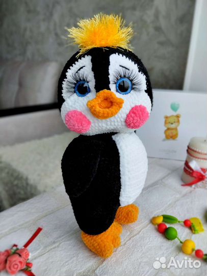 Пингвин вязаный