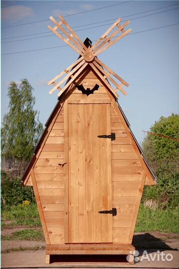 Дачный туалет деревянный BAG340