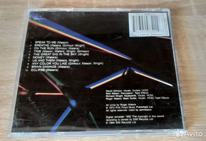 CD Pink Floyd - The Dark Side Of The Moon NM russi