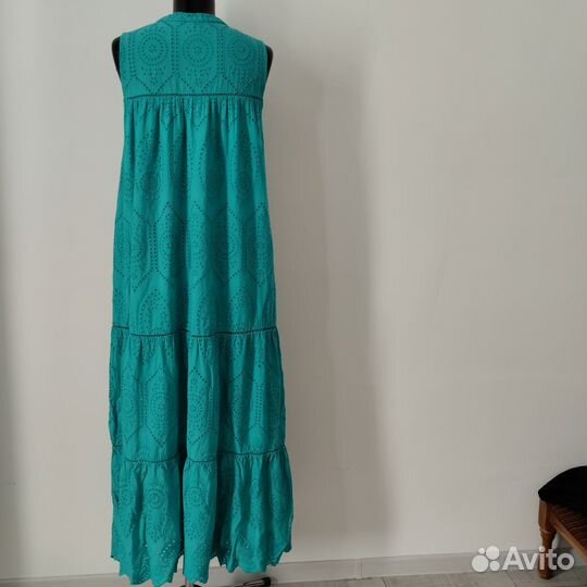 Платье-сарафан хлопок шитье кружево