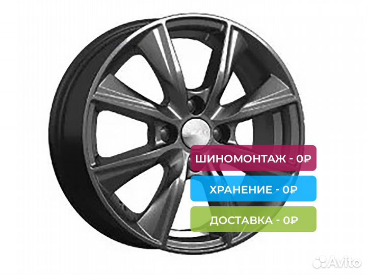 R15 4x100 6J ET40 D60,1 Скад Порту графит