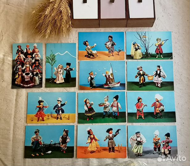 Открытки СССР куклы 1 часть