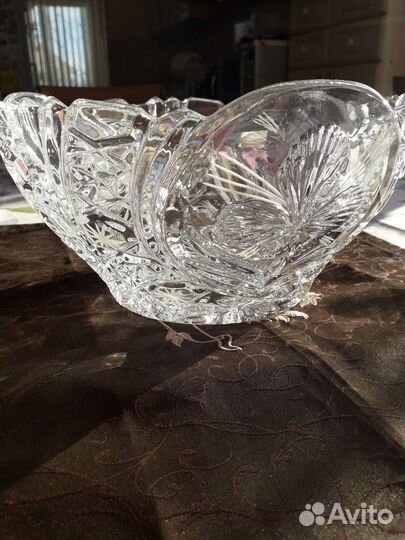 Хрустальная ваза большая