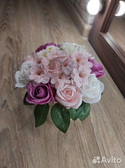 Букет цветов из мыла