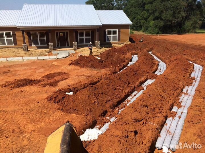 Дренажная труба / дренаж участка