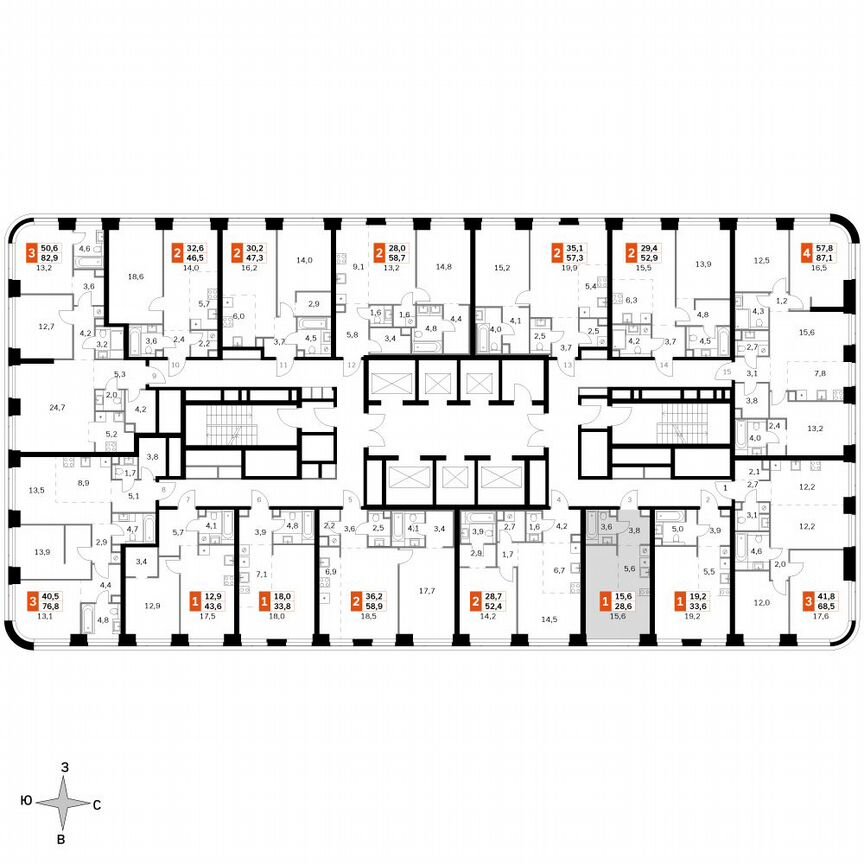 Квартира-студия, 28,6 м², 2/49 эт.