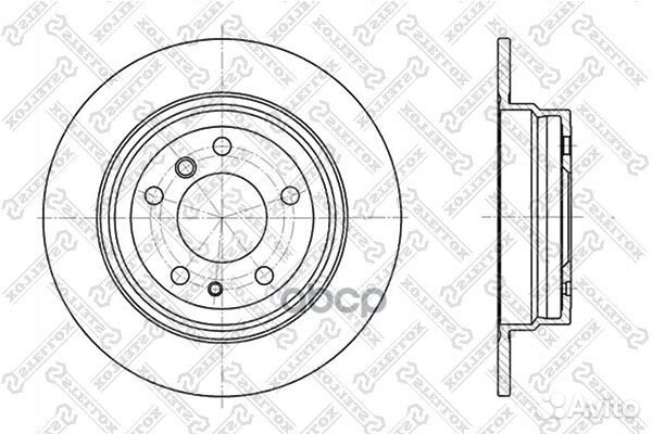 6020-1520-SX диск тормозной задний BMW E34 2.0
