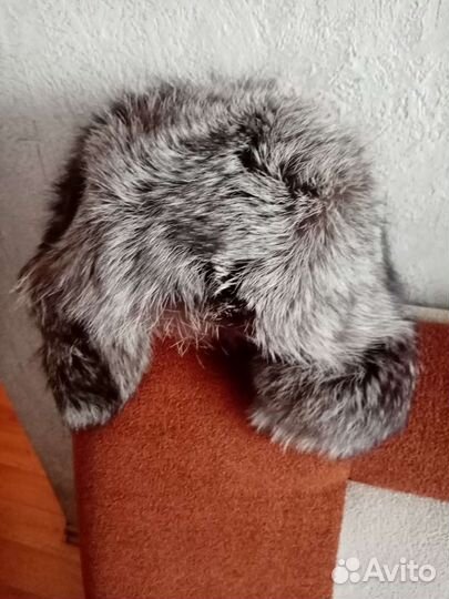 Шапка ушанка из чернобурки