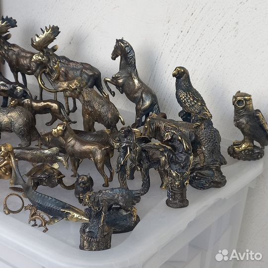 Бронзовые статуэтки животных на подарок Литьё