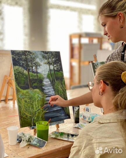 Мастер-класс по живописи для взрослых и детей