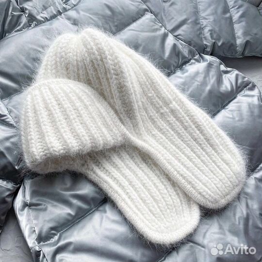 Шапка ушанка норковая женская