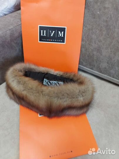 Повязка на голову из соболя