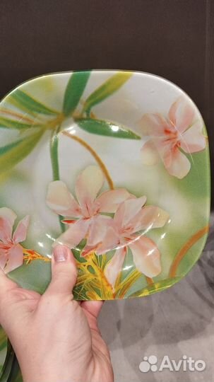 Тарелки luminarc стекло цветы коллекция 2015 г