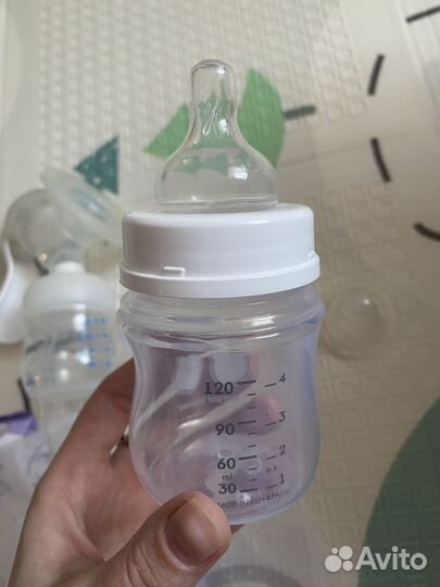 Молокоотсос avent и принадлежности для малыша