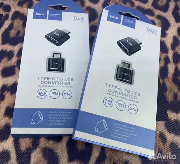 Переходник/адаптер Hoco OTG USB - USB Type-C UA5