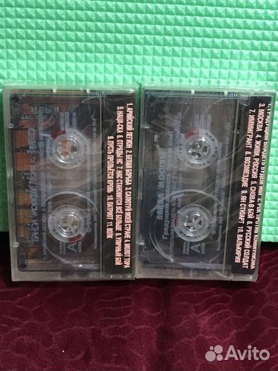 Аудиокассеты новые запечатанные, студийные