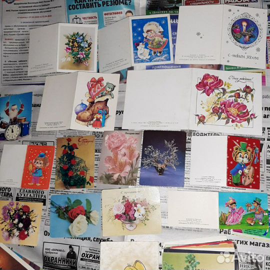 Открытки маленькие,миниоткрытки,СССР,обычные