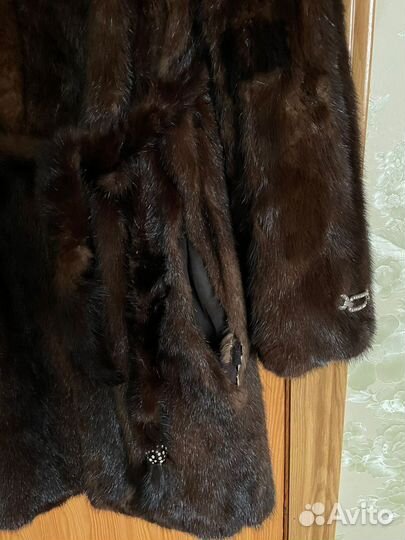 Шуба норковая 42 44 бу до колени