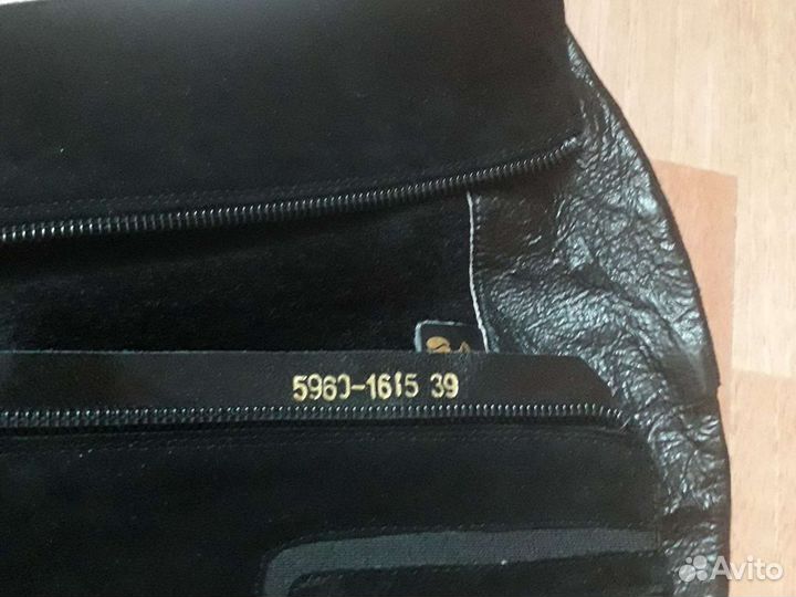 Сапоги натуральная замша