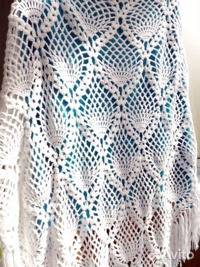 Шаль белая. Подарок маме. Подарок любимой