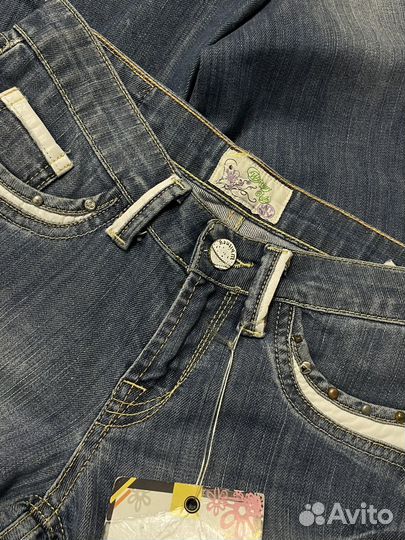 Винтажные джинсы клеш